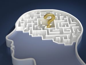 Illustration of the brain as a maze